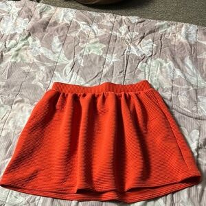 Vibrant Orange Women's Skirt